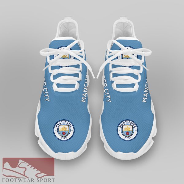 Man City Fans EPL Chunky Sneakers Comfort Max Soul Shoes For Men And Women - Man City Chunky Sneakers White Black Max Soul Shoes For Men And Women Photo 3