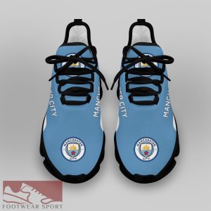 Man City Fans EPL Chunky Sneakers Comfort Max Soul Shoes For Men And Women - Man City Chunky Sneakers White Black Max Soul Shoes For Men And Women Photo 4