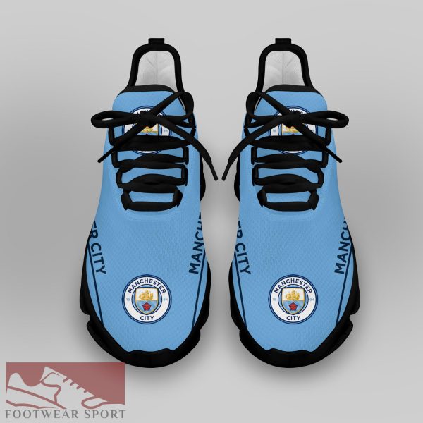 Man City Fans EPL Chunky Sneakers Footwear Max Soul Shoes For Men And Women - Man City Chunky Sneakers White Black Max Soul Shoes For Men And Women Photo 4