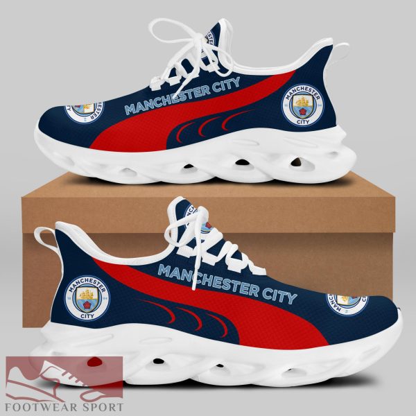 Man City Fans EPL Chunky Sneakers Trendy Max Soul Shoes For Men And Women - Man City Chunky Sneakers White Black Max Soul Shoes For Men And Women Photo 2