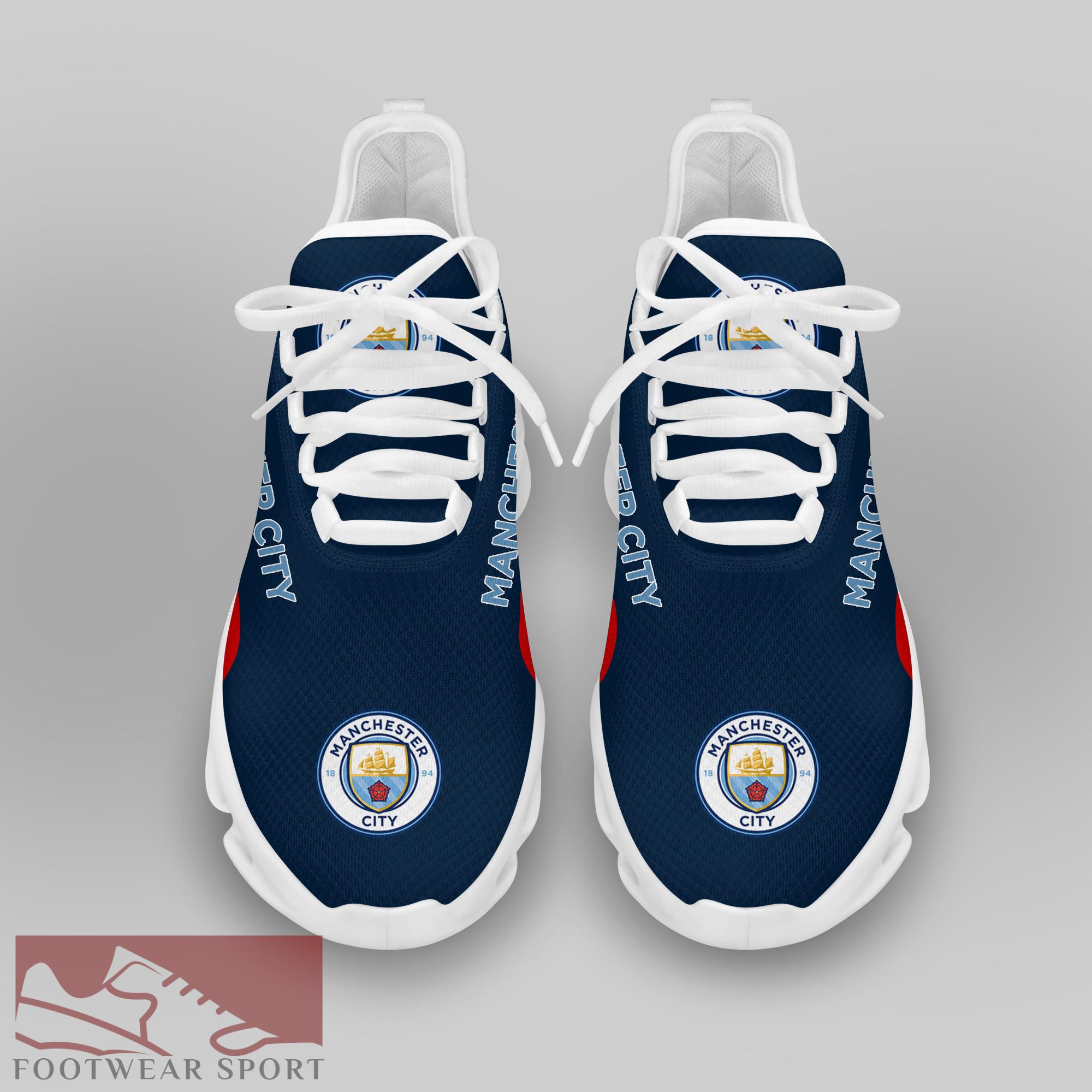 Man City Fans EPL Chunky Sneakers Trendy Max Soul Shoes For Men And Women - Man City Chunky Sneakers White Black Max Soul Shoes For Men And Women Photo 3