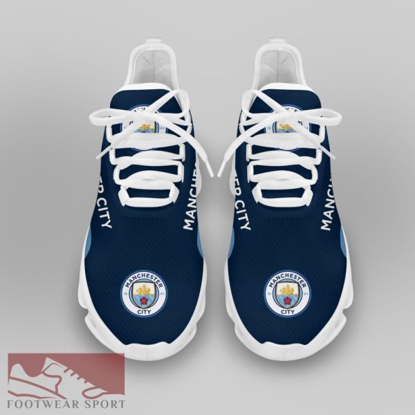 Man City Fans EPL Chunky Sneakers Unique Max Soul Shoes For Men And Women - Man City Chunky Sneakers White Black Max Soul Shoes For Men And Women Photo 3