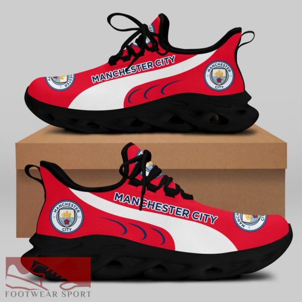 Man City Fans EPL Chunky Sneakers Urban Max Soul Shoes For Men And Women - Man City Chunky Sneakers White Black Max Soul Shoes For Men And Women Photo 1