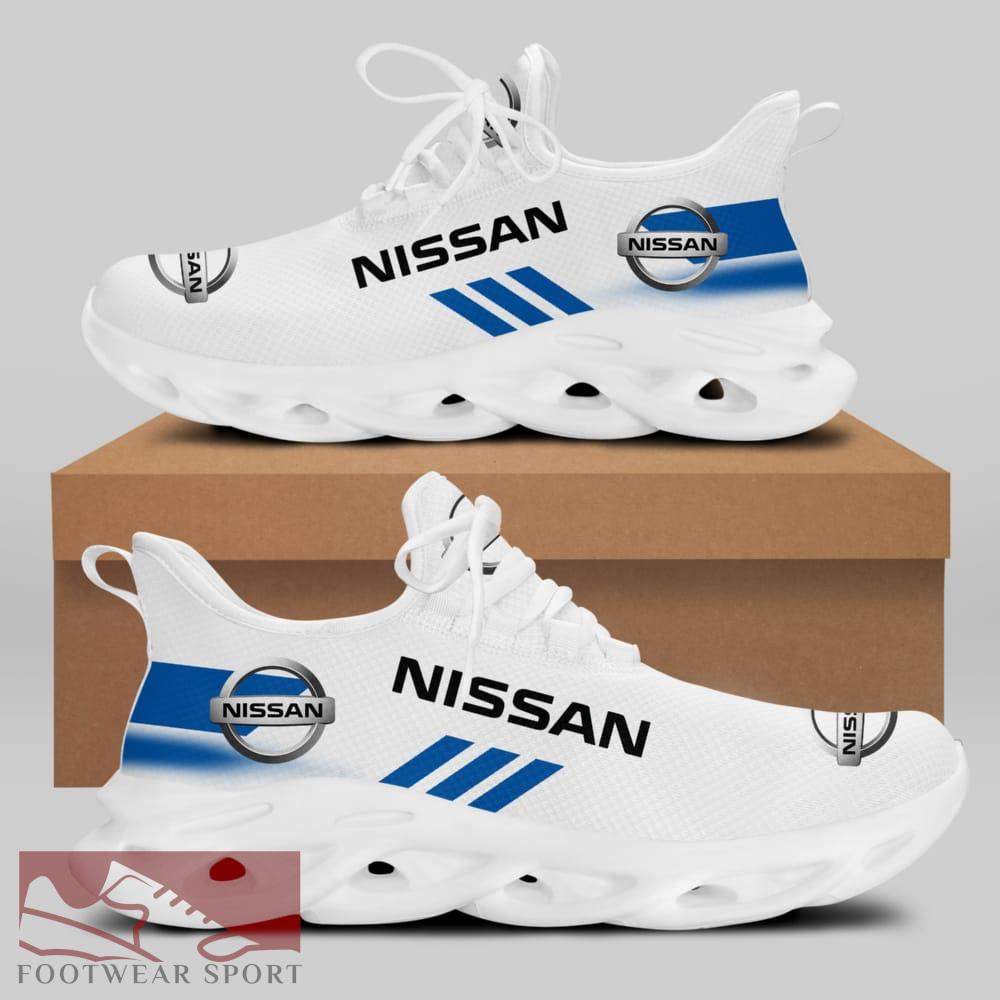 Nissan Racing Car Running Sneakers Impression Max Soul Shoes For Men And Women - Nissan Chunky Sneakers White Black Max Soul Shoes For Men And Women Photo 1