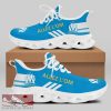 Olympique de Marseille Ligue 1 Logo Chunky Sneakers Trendsetting Max Soul Shoes For Fans - Olympique de Marseille Chunky Sneakers White Black Max Soul Shoes For Men And Women Photo 1