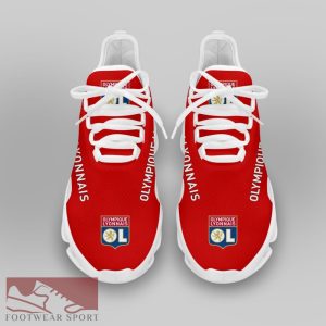 Olympique Lyonnais Ligue 1 Logo Chunky Sneakers Statement Max Soul Shoes For Fans - Olympique Lyonnais Chunky Sneakers White Black Max Soul Shoes For Men And Women Photo 3