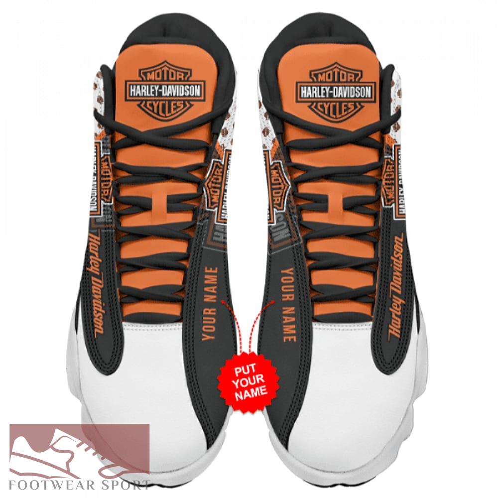 Personalized Harley-Davidson Big Logo Athletic Air Jordan 13 Shoes For Men And Women - Personalized HD Sneaker Big Logo Air Jordan 13 For Men And Women Photo 2