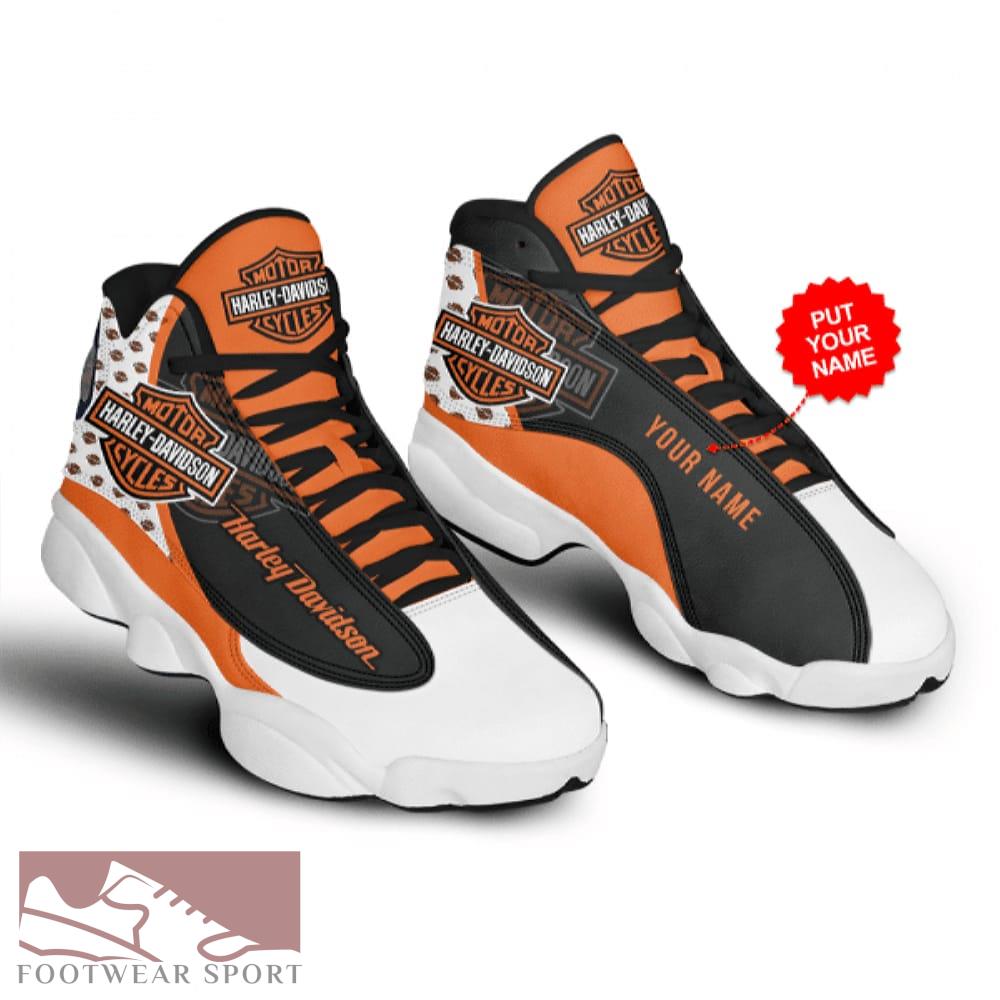 Personalized Harley-Davidson Big Logo Athletic Air Jordan 13 Shoes For Men And Women - Personalized HD Sneaker Big Logo Air Jordan 13 For Men And Women Photo 1