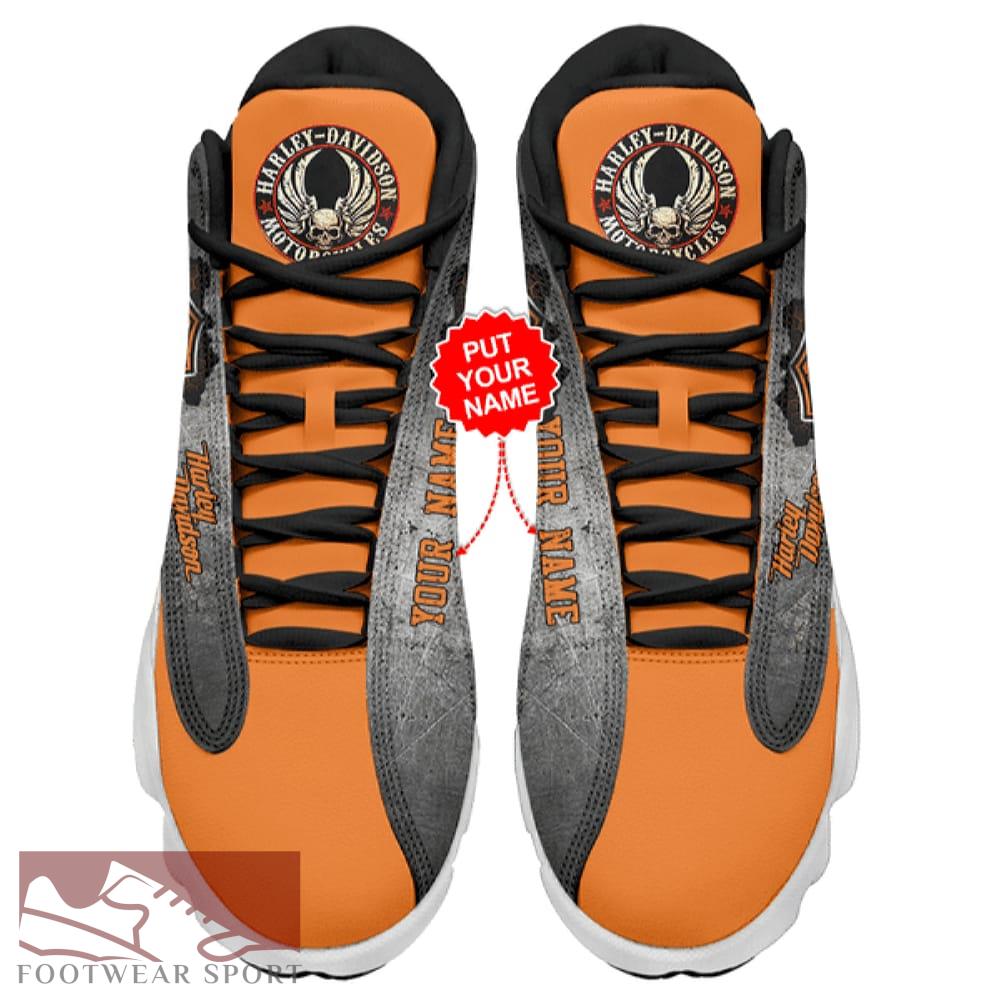 Personalized Harley-Davidson Big Logo Contemporary Air Jordan 13 Shoes For Men And Women - Personalized HD Sneaker Big Logo Air Jordan 13 For Men And Women Photo 2