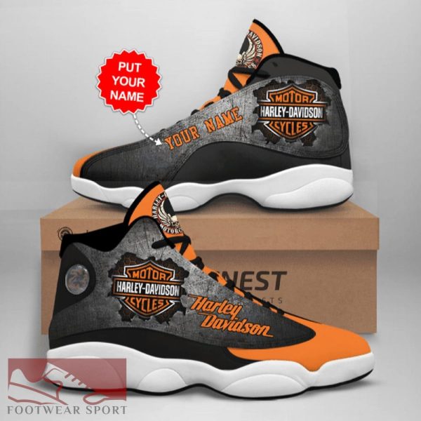 Personalized Harley-Davidson Big Logo Contemporary Air Jordan 13 Shoes For Men And Women - Personalized HD Sneaker Big Logo Air Jordan 13 For Men And Women Photo 1