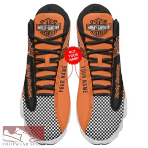 Personalized Harley-Davidson Big Logo Runners Air Jordan 13 Shoes For Men And Women - Personalized HD Sneaker Big Logo Air Jordan 13 For Men And Women Photo 2