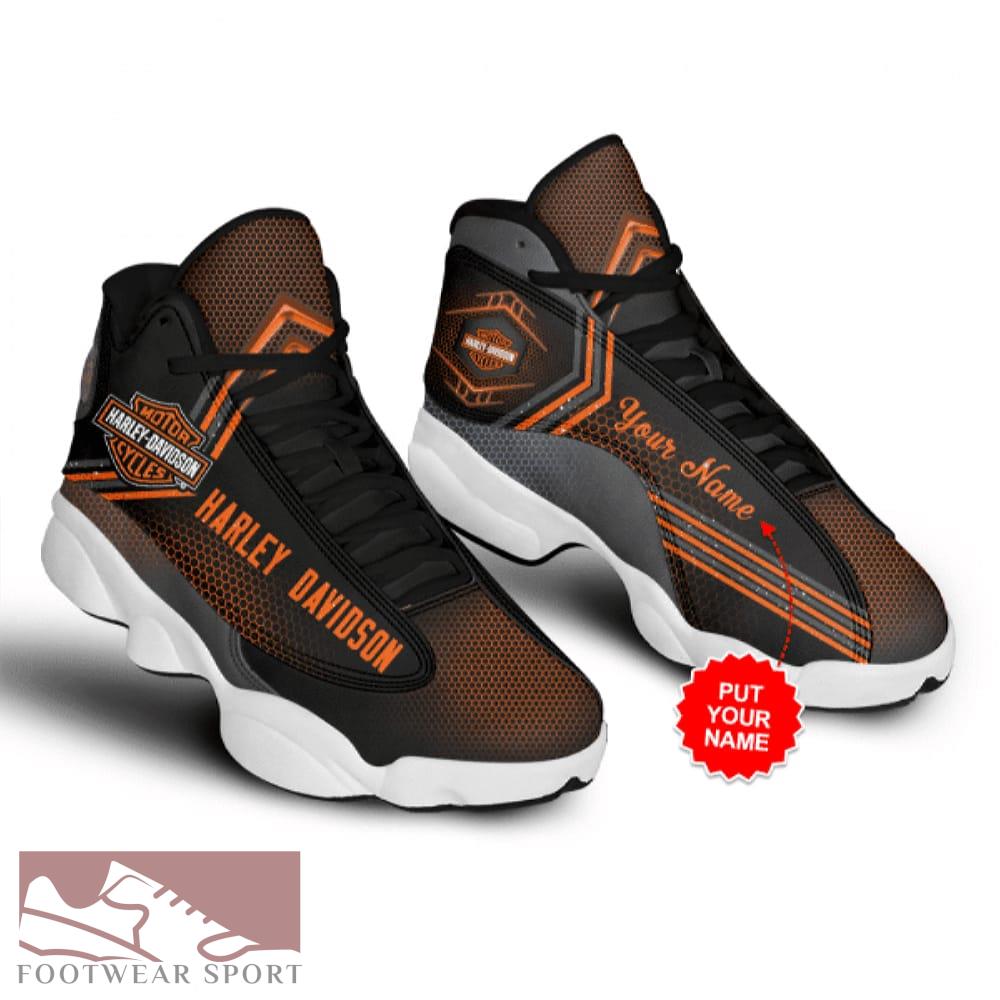 Personalized Harley-Davidson Big Logo Runway Air Jordan 13 Shoes For Men And Women - Personalized HD Sneaker Big Logo Air Jordan 13 For Men And Women Photo 1