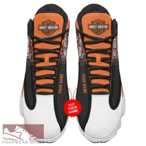 Personalized Harley-Davidson Big Logo Streetwear Air Jordan 13 Shoes For Men And Women - Personalized HD Sneaker Big Logo Air Jordan 13 For Men And Women Photo 2