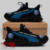 PSG FC Ligue 1 Logo Chunky Sneakers Trendy Max Soul Shoes For Fans - PSG FC Chunky Sneakers White Black Max Soul Shoes For Men And Women Photo 1