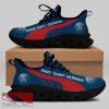 PSG FC Ligue 1 Logo Chunky Sneakers Urban Max Soul Shoes For Fans - PSG FC Chunky Sneakers White Black Max Soul Shoes For Men And Women Photo 1