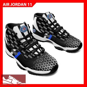 PSG Logo Football Sneakers Unique Air Jordan 11 Shoes For Men And Women - PSG JD11 Custom 02_2