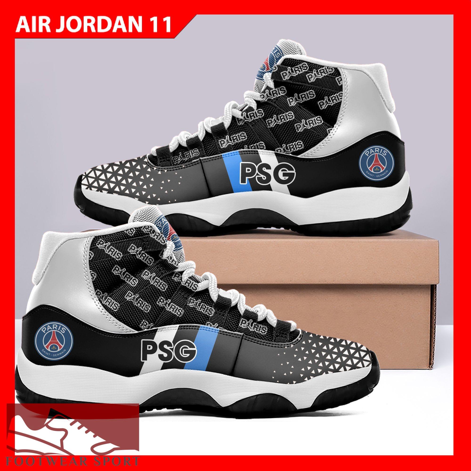 PSG Logo Football Sneakers Unique Air Jordan 11 Shoes For Men And Women - PSG JD11 Custom 02_3