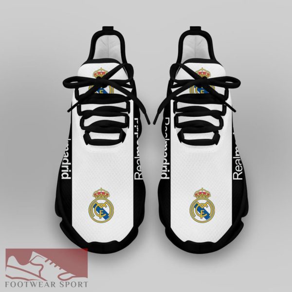 Real Madrid Laliga Running Shoes Aesthetic Max Soul Sneakers For Fans - Real Madrid Chunky Sneakers White Black Max Soul Shoes For Men And Women Photo 4