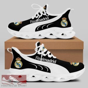 Real Madrid Laliga Running Shoes Detail Max Soul Sneakers For Fans - Real Madrid Chunky Sneakers White Black Max Soul Shoes For Men And Women Photo 2