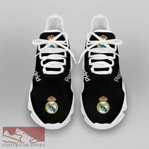 Real Madrid Laliga Running Shoes Detail Max Soul Sneakers For Fans - Real Madrid Chunky Sneakers White Black Max Soul Shoes For Men And Women Photo 3