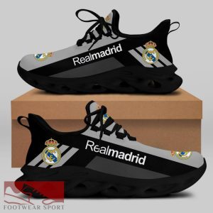 Real Madrid Laliga Running Shoes Performance Max Soul Sneakers For Fans - Real Madrid Chunky Sneakers White Black Max Soul Shoes For Men And Women Photo 1