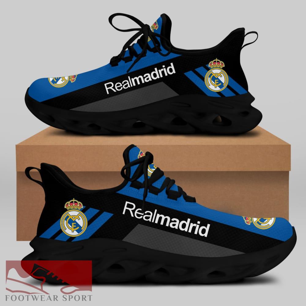 Real Madrid Laliga Running Shoes Urbanite Max Soul Sneakers For Fans - Real Madrid Chunky Sneakers White Black Max Soul Shoes For Men And Women Photo 1