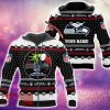Seattle Seahawks Grinch Funny Design Ugly 3D Zip Hoodie Pullover Print Personalized - Seattle Seahawks Grinch Funny Design Ugly 3D Zip Hoodie Pullover Print Personalized