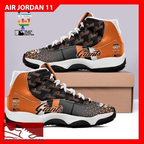 SF Giants Logo Football Sneakers Style Air Jordan 11 Shoes For Men And Women - SF Giants JD11 Custom 00_1