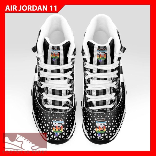 SF Giants Logo Football Sneakers Trend Air Jordan 11 Shoes For Men And Women - SF Giants JD11 Custom 01_3