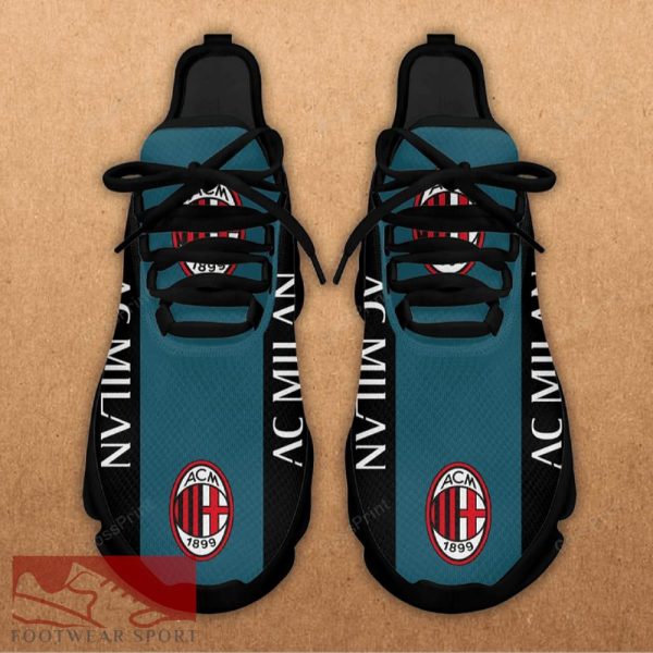 Sport Shoes AC MILAN Seria A Club Fans Chic Max Soul Sneakers For Men And Women - AC MILAN Chunky Sneakers White Black Max Soul Shoes For Men And Women Photo 3