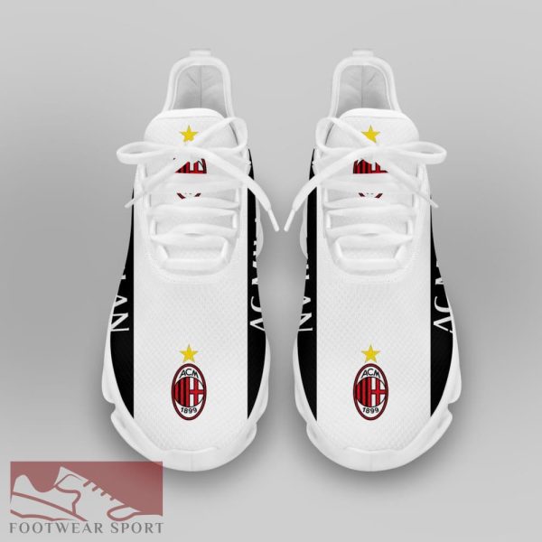 Sport Shoes AC Milan Seria A Club Fans Fashion Max Soul Sneakers For Men And Women - AC Milan Chunky Sneakers White Black Max Soul Shoes For Men And Women Photo 3