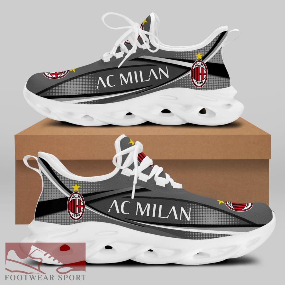 Sport Shoes AC Milan Seria A Club Fans Sign Max Soul Sneakers For Men And Women - AC Milan Chunky Sneakers White Black Max Soul Shoes For Men And Women Photo 2