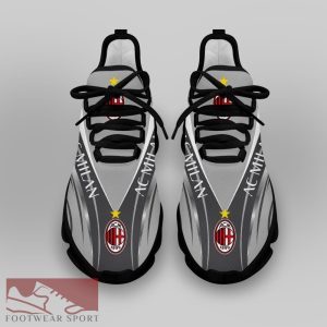 Sport Shoes AC Milan Seria A Club Fans Symbolize Max Soul Sneakers For Men And Women - AC Milan Chunky Sneakers White Black Max Soul Shoes For Men And Women Photo 4