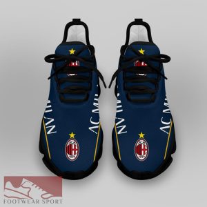 Sport Shoes AC Milan Seria A Club Fans Unique Max Soul Sneakers For Men And Women - AC Milan Chunky Sneakers White Black Max Soul Shoes For Men And Women Photo 4