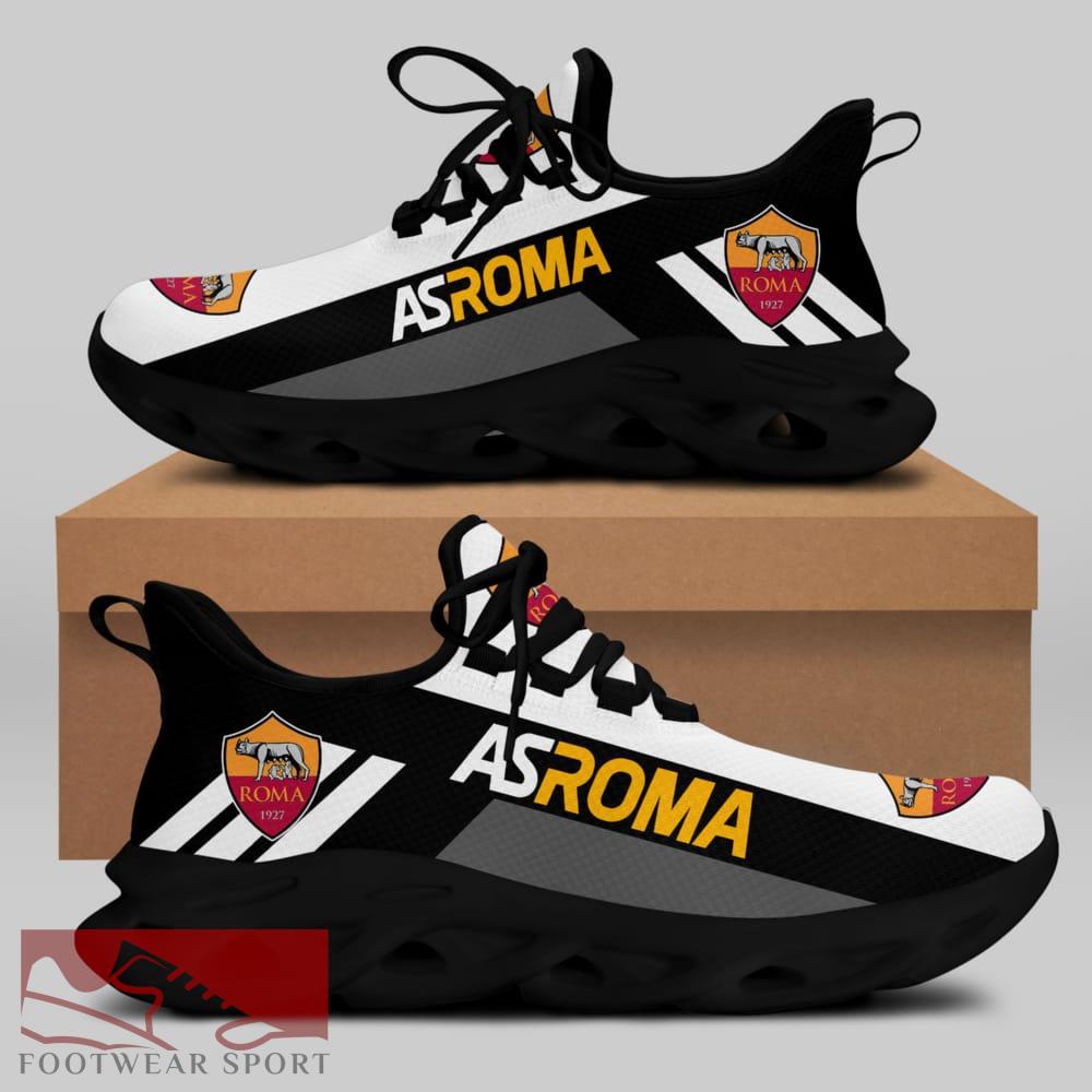 Sport Shoes AS ROMA Seria A Club Fans Streetstyle Max Soul Sneakers For Men And Women - AS ROMA Chunky Sneakers White Black Max Soul Shoes For Men And Women Photo 2
