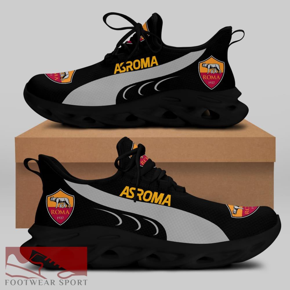 Sport Shoes AS ROMA Seria A Club Fans Trendsetter Max Soul Sneakers For Men And Women - AS ROMA Chunky Sneakers White Black Max Soul Shoes For Men And Women Photo 1