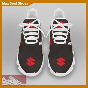 SUZUKI RACING Racing Car Running Sneakers Innovative Max Soul Shoes For Men And Women - SUZUKI RACING Chunky Sneakers White Black Max Soul Shoes For Men And Women Photo 3