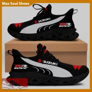 SUZUKI RACING Racing Car Running Sneakers Performance Max Soul Shoes For Men And Women - SUZUKI RACING Chunky Sneakers White Black Max Soul Shoes For Men And Women Photo 1