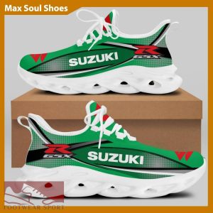 SUZUKI RACING Racing Car Running Sneakers Streetwear Max Soul Shoes For Men And Women - SUZUKI RACING Chunky Sneakers White Black Max Soul Shoes For Men And Women Photo 2