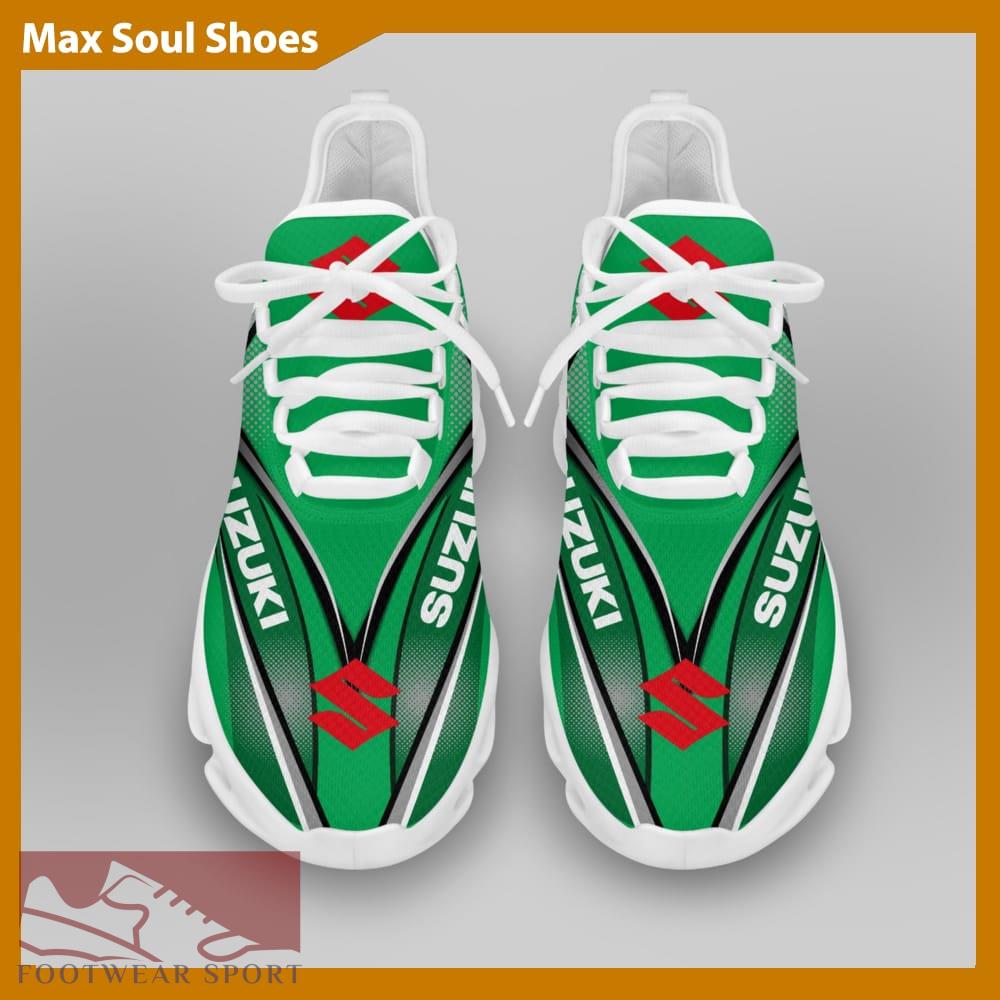 SUZUKI RACING Racing Car Running Sneakers Streetwear Max Soul Shoes For Men And Women - SUZUKI RACING Chunky Sneakers White Black Max Soul Shoes For Men And Women Photo 3