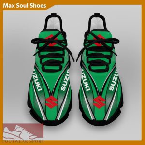 SUZUKI RACING Racing Car Running Sneakers Streetwear Max Soul Shoes For Men And Women - SUZUKI RACING Chunky Sneakers White Black Max Soul Shoes For Men And Women Photo 4