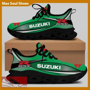 SUZUKI RACING Racing Car Running Sneakers Streetwear Max Soul Shoes For Men And Women - SUZUKI RACING Chunky Sneakers White Black Max Soul Shoes For Men And Women Photo 1