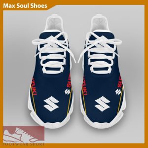 SUZUKI RACING Racing Car Running Sneakers Stride Max Soul Shoes For Men And Women - SUZUKI RACING Chunky Sneakers White Black Max Soul Shoes For Men And Women Photo 3