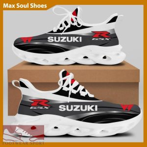 SUZUKI RACING Racing Car Running Sneakers Trend Max Soul Shoes For Men And Women - SUZUKI RACING Chunky Sneakers White Black Max Soul Shoes For Men And Women Photo 2
