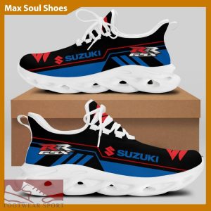 SUZUKI RACING Racing Car Running Sneakers Trendsetting Max Soul Shoes For Men And Women - SUZUKI RACING Chunky Sneakers White Black Max Soul Shoes For Men And Women Photo 2