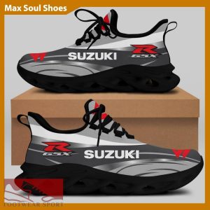 SUZUKI RACING Racing Car Running Sneakers Trendy Max Soul Shoes For Men And Women - SUZUKI RACING Chunky Sneakers White Black Max Soul Shoes For Men And Women Photo 1