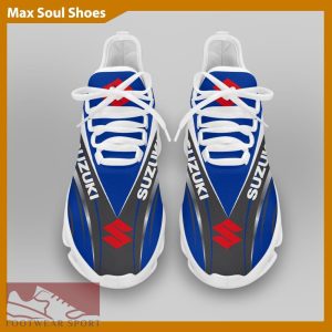 SUZUKI RACING Racing Car Running Sneakers Unique Max Soul Shoes For Men And Women - SUZUKI RACING Chunky Sneakers White Black Max Soul Shoes For Men And Women Photo 3