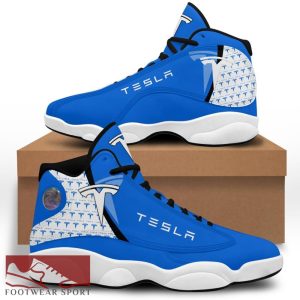TESLA Big Logo Style Air Jordan 13 Shoes For Men And Women - TESLA Big Logo Air Jordan 13 For Men And Women Photo 3