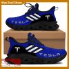 TESLA Racing Car Running Sneakers Badge Max Soul Shoes For Men And Women - TESLA Chunky Sneakers White Black Max Soul Shoes For Men And Women Photo 1