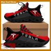 TESLA Racing Car Running Sneakers Imagery Max Soul Shoes For Men And Women - TESLA Chunky Sneakers White Black Max Soul Shoes For Men And Women Photo 1
